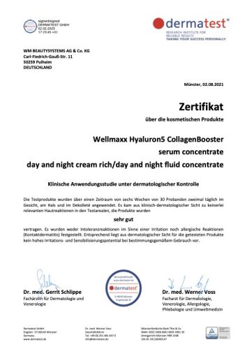 Hyaluronsavas arckrém - Wellmaxx Hyaluron⁵ Nappali és Éjszakai Krém 24h, 50 ml