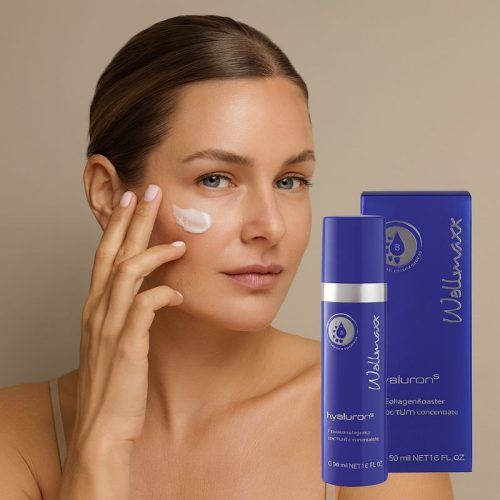 Hyaluronsavas kollagén szérum – Wellmaxx Hyaluron⁵ 50 ml anti-aging és ráncfeltöltő arcápolás