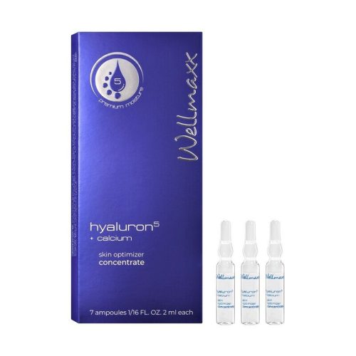 Hyaluronsavas és kalciumos szérum – Wellmaxx Hyaluron⁵ 7x2 ml hidratáló és feszesítő koncentrátum