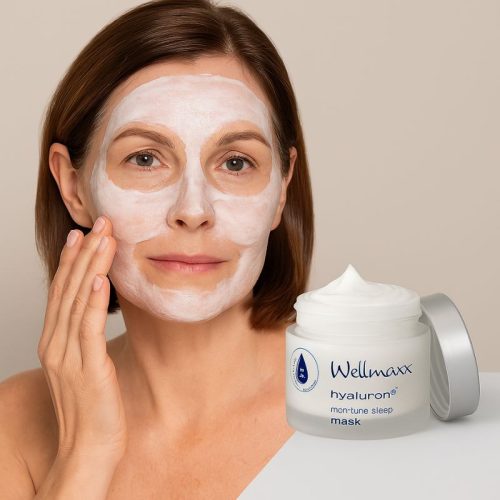 Hyaluronsavas éjszakai maszk – Wellmaxx Hyaluron⁵ 75 ml hidratáló és anti-aging arcápolás