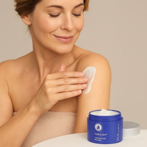 Hyaluronsavas testápoló hab – Wellmaxx Hyaluron⁵ 200 ml hidratáló és ránctalanító testápolás