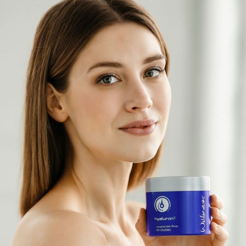 Hyaluronsavas testápoló hab – Wellmaxx Hyaluron⁵ 200 ml hidratáló és ránctalanító testápolás