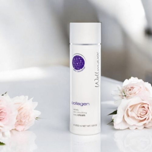 Wellmaxx Kollagén Bőrfeszesítő Testápoló 200ml – ránctalanító és hidratáló anti-aging krém