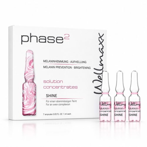 Ragyogásfokozó ampulla – Wellmaxx phase² SHINE 7×1 ml, eredeti dobozzal