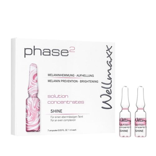 Wellmaxx phase² SHINE Ampulla – Ragyogó és Feszes Bőrért 7x1 ml