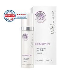 Wellmaxx Cellular Lift Nappali Ránctalanító Fluid SPF 15 – Feszesítő és Anti-Aging Arcápolás, 50 ml