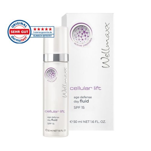 Wellmaxx Cellular Lift Nappali Ránctalanító Fluid SPF15 – Feszesítő & anti-aging ápolás peptidekkel