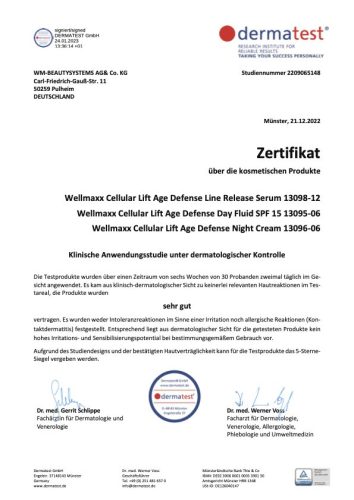 Ránctalanító Nappali Fluid – Wellmaxx Cellular Lift 50 ml, Feszesítés