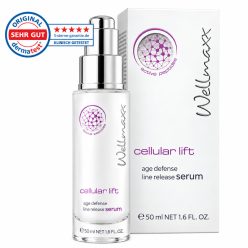 Ránctalanító Szérum Peptidekkel – Wellmaxx Cellular Lift, flakon és doboz, 50 ml