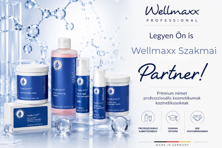 Regisztráljon Wellmaxx Kozmetikus Partnerként